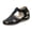 Black, variant on Women Floral Embroidery T-Strap Closed Toe Comfort Sandals Breathable Non-slip Footwear For Casual Outdoor Daily Activities