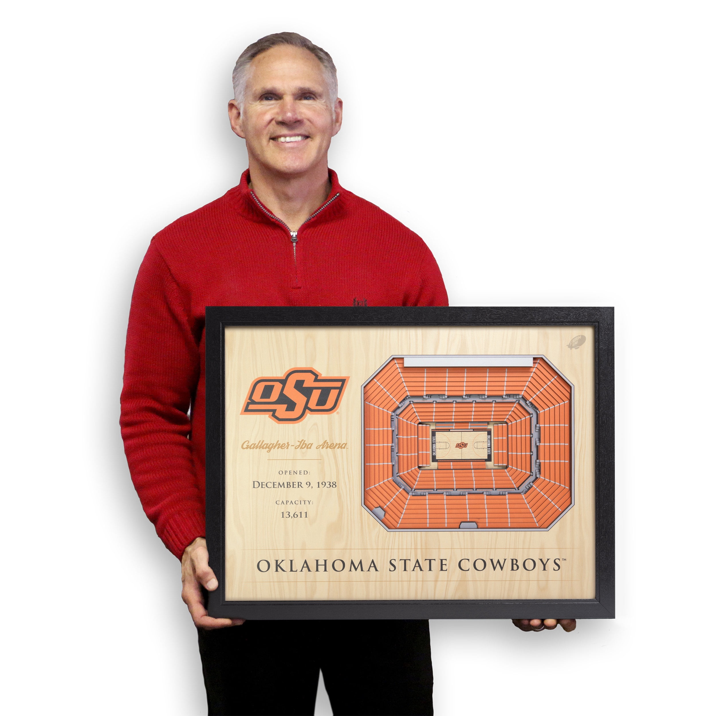 YouTheFan NCAA Oklahoma St. BB 25-Layer Stadiumview Wall Art