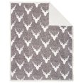 thumbnail image 3 of Safdie & Co. Premium Ultra Soft Flannel Throw Blanket with Sherpa Reverse Heathered Deer Shield, 3 of 3