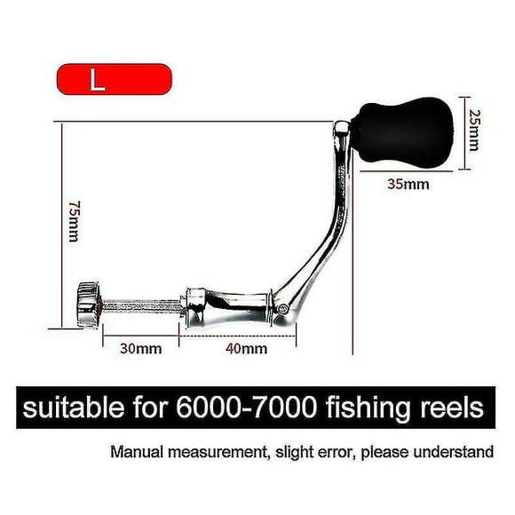 Spinning Reel Handle Metal Fishing Spinning Reel Crank Handle Rotatable Grip