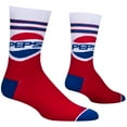 thumbnail image 3 of Cool Socks, Men's Funny Designer Novelty Socks, Pepsi Throwback Crew, Adult, 3 of 6