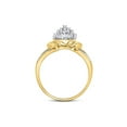 thumbnail image 4 of 10kt Yellow Gold Womens Round Diamond Cluster Ring 1/6 Cttw, 4 of 4
