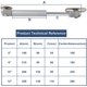 thumbnail image 4 of Puntal de gas de 50 N/10 lb, resorte de gas de 6 pulgadas de longitud, soporte de elevación de seguridad, amortiguadores de gas, puntales de gas, bisagra de tapa abierta suave para gabinete,, 4 of 5