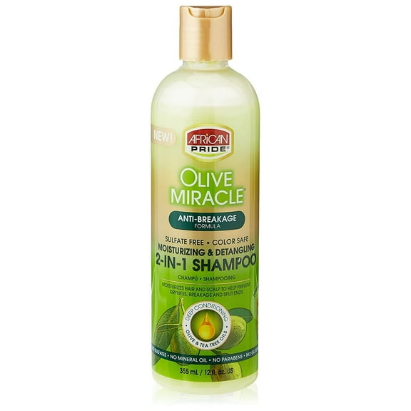 Olive Miracle 2-in-1 Shampoo and Conditioner, 12 Ounce