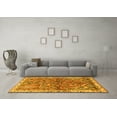 thumbnail image 3 of Ahgly Company Machine Washable Indoor Square Animal Yellow Traditional Area Rugs, 8' Square, 3 of 4