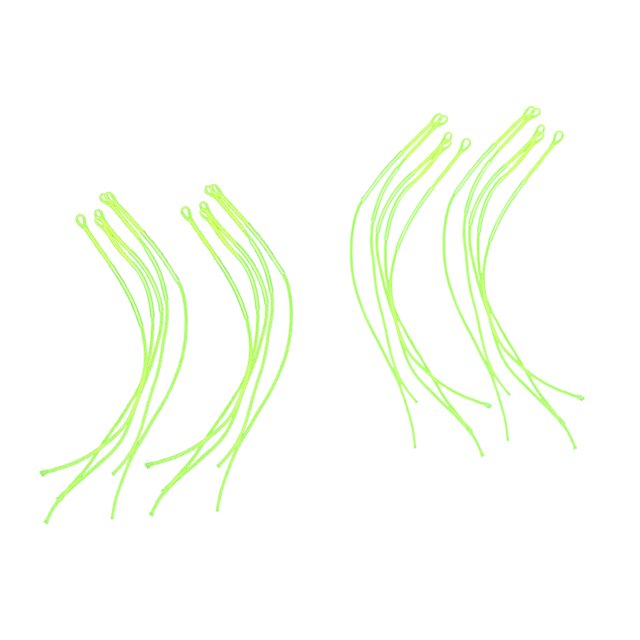 Conjunto De 20pcs De Nylon Fly Fishing Line Loop Connectors Leader Loops Sunnimix Línea de pesca con mosca trenzada