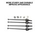thumbnail image 3 of Vogacara 4 piezas de acero 1/10 junta de transmisión Universal para EPX RC pieza de coche RC accesorios de coche piezas de repuesto Kits de construcción modelo, 3 of 6