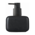 thumbnail image 2 of Botella vacía de prensa de cerámica opaca negra, diseño rectangular for champú, gel de ducha y desinfectante de manos for baño, hotel, 2 of 2