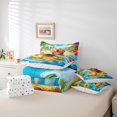 thumbnail image 4 of Erosebridal Animal Dog Bedding Queen Size,Swimming Rings Comforter Sets with Sheets,Summer Holiday Decor,Reversible,Lightweight,7 Pieces, 4 of 5