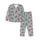 thumbnail image 1 of Balery Watermelon Conjunto de Pijama con Estampado para Mujer, Conjunto de Dos Piezas con Manga Larga, Ropa de Dormir Suave con Bolsillos, Pijamas Cómodos-XX-Large, 1 of 7