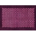 thumbnail image 1 of Ahgly Company Indoor Rectangle Checkered Pink Modern Area Rugs, 5' x 7', 1 of 4