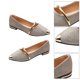 thumbnail image 5 of 1 par de zapatos desnudos planos puntiagudos de verano elegantes zapatos de mujer soltera antideslizantes con perlas, 5 of 6