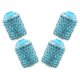 thumbnail image 3 of Bling Rv Valve Caps Sky-Blue Aluminum Alloy for Car Use 4Pcs Tire Valve Covers, 3 of 4