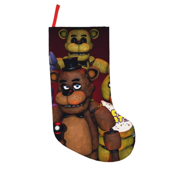 Saiise Five Nights At Freddy'S Print 18 Inches Christmas Stockings,Large Stockings for for Christmas Xmas Tree Holiday Fireplace Family Decor Gifts