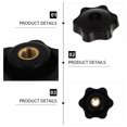 thumbnail image 3 of 16pcs Star Grip Nut Clamping Knob M5 M8 Thread Through Hole Star Head Set, 3 of 5