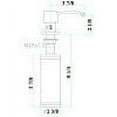 thumbnail image 2 of ALFI brand AB5004-BSS Solid Brushed Stainless Steel Modern Soap Dispenser, 2 of 7