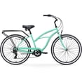 thumbnail image 2 of sixthreezero Around The Block Women's 3-Speed Beach Cruiser Bicycle, 24" Wheels, Mint Green, 2 of 11