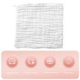 thumbnail image 2 of Baby Washcloth,Baby Bath Towel Square Gauze Facecloth Face Wash Wipe Hand Newborn Handkerchief, 2 of 10