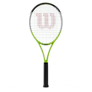 Wilson Blade Feel RXT 105 Adult Recreational Tennis Racket - Green/Grey, Grip Size 3 - 4 3/8"