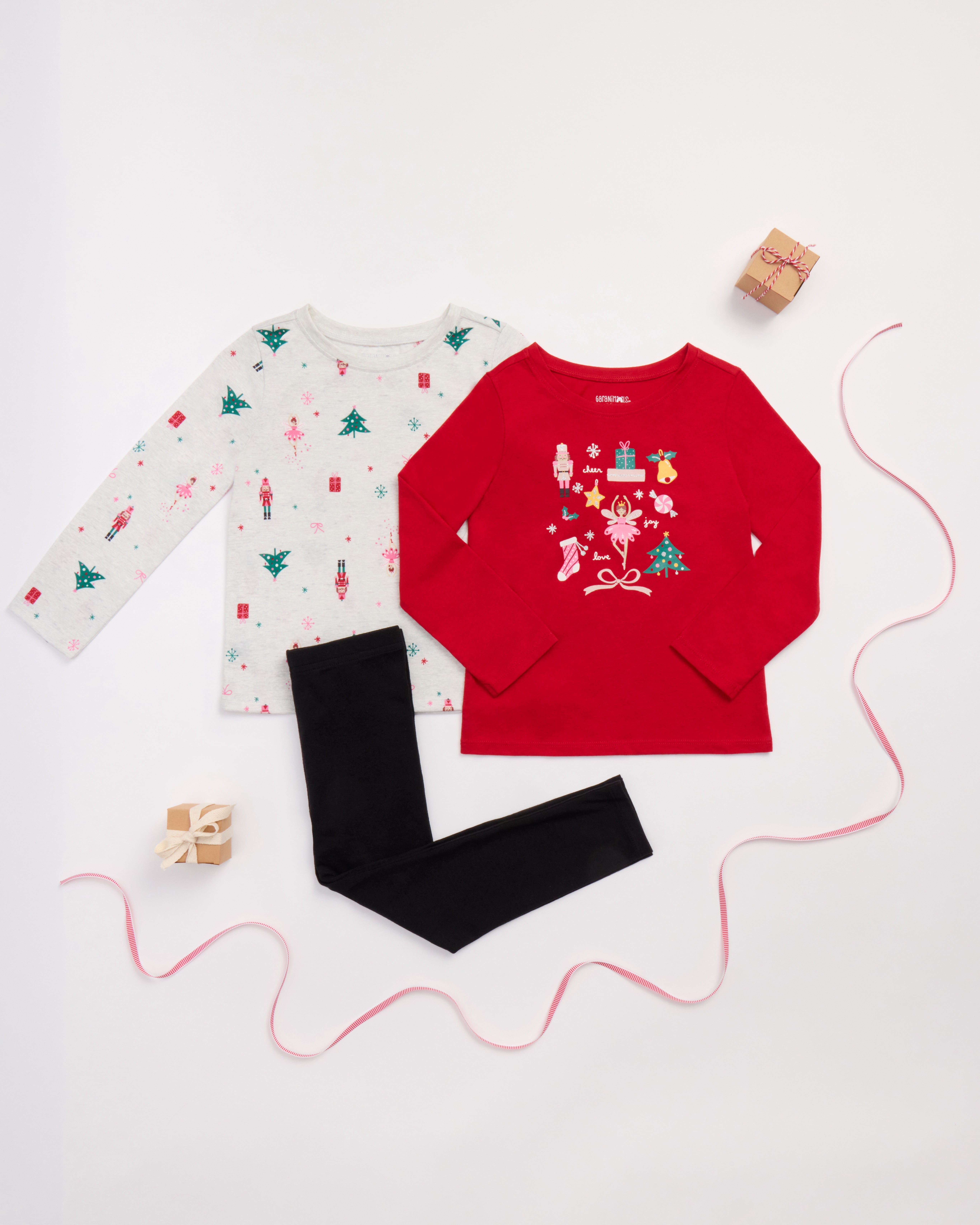 Garanimals Toddler Girl Christmas Holiday Outfit Set, 3-Piece, Sizes Sizes 12M-5T