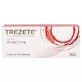 thumbnail image 1 of Trezete Rosuvastatina 20 mg Ezetimiba 10 mg 30 tabletas, 1 of 4