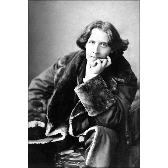 24"x36" Gallery Poster, oscar wilde in his favorite coat, new york 1882