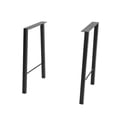 thumbnail image 2 of TC-Home 28" Industry Table Legs Set of 2 DIY Solid Iron Legs Baking Finish Black, 2 of 10