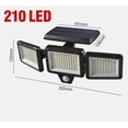 thumbnail image 5 of Smart 210led Inducción Gran Ángulo Rotativo Jardin Lumire Tanche Durable Rverbre, 5 of 5