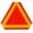 Assorted Color, variant on Qumonin Orange Slow Moving Vehicle Sign with Reflective Tape & Safety Triangle