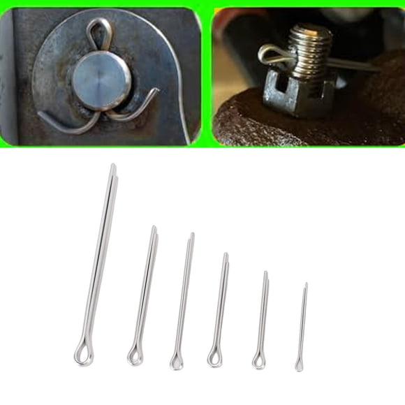 Cotter Pin Fastener Set, Heavy Duty 410PCS Cotter Pins  for Trucks