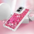 thumbnail image 5 of Case for Motorola Moto G Stylus 5G 2024 Case Glitter Cute Luxury Love Liquid Quicksand Clear Soft TPU Girls Women Stylish Bumper Shockproof Protective Cover for Moto G Stylus 5G 2024 Rose YB, 5 of 14