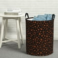 thumbnail image 6 of Susaid Spooky Pumpkin Face Print Waterproof Oxford Cloth Storage Circular Laundry Hamper BasketCapacity for Home-Medium, 6 of 6