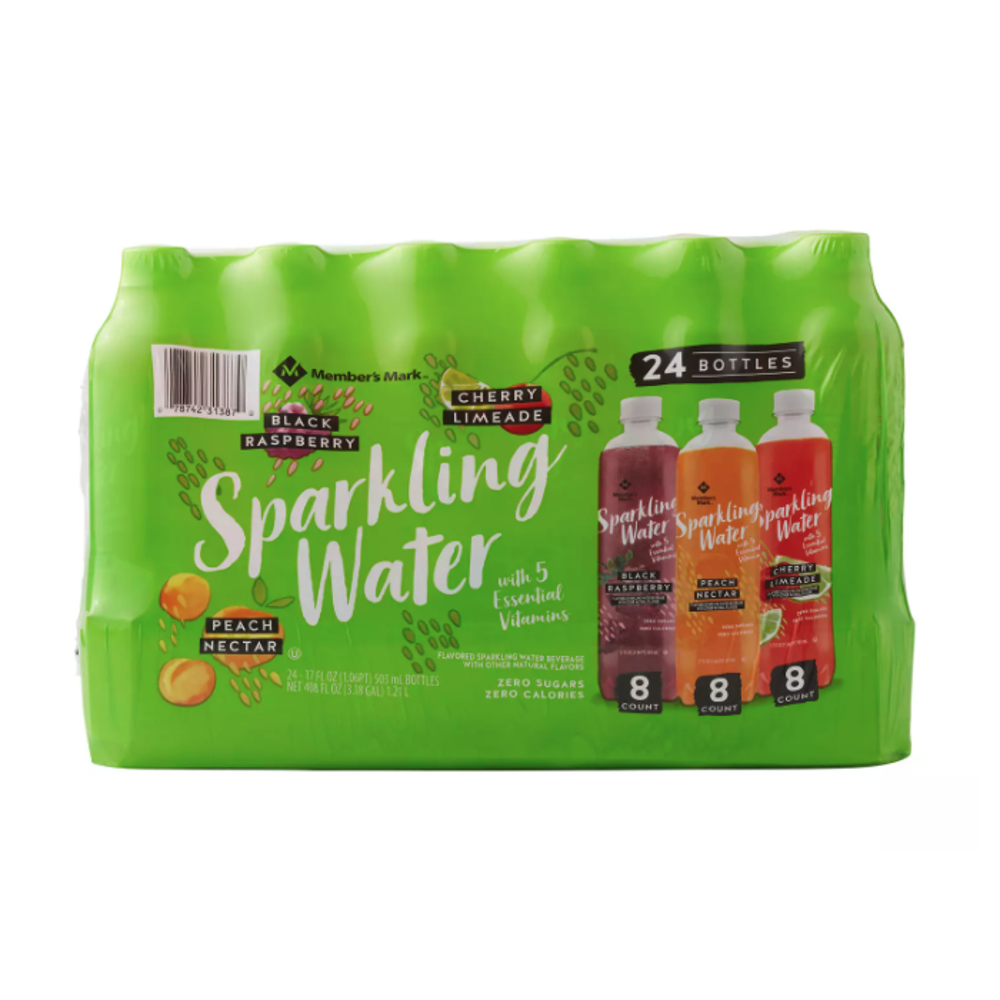 M.M Sparkling Water Variety Pack (17oz / 24pk)