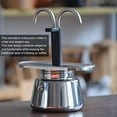 thumbnail image 5 of Stainless Steel Moka Pot, Stovetop Double Spout Espresso Maker, Classic Italian Style Coffee Machine,Dark And Rich Brew Flows in Minutes,No Frill Operation,Use on Stove at Home or Camping, 5 of 9