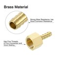 thumbnail image 4 of 5 Pack Brass Hose Barb Fitting, 1/4" Bard x 3/8" NPT Female Hose Connector, 4 of 6