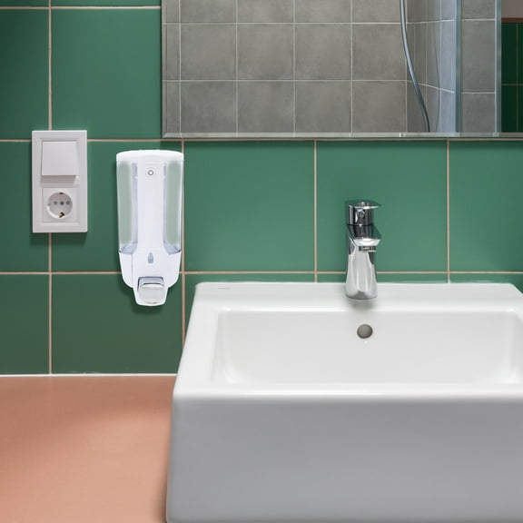 CRAFTHROU 1Pcs Hand Foaming Soap Dispenser Modern Wall Mounted Abs Plastic For Bathroom