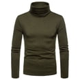 thumbnail image 1 of Mens Winter Thermal Turtle Neck Skivvy Pullover Stretch Basic Solid Thick T Shirt, 1 of 3