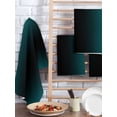 thumbnail image 2 of Teal Black Ombre Hand Towels Set, Waffle Weave Kitchen Towels 2 Pieces, Gradient Contemporary Abstract Art Microfiber Hair Face Bath Tea Towel Absorbent Quick Drying Cleaning Dish Cloths 15.7"x23.6", 2 of 7