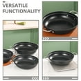 thumbnail image 3 of Shisuyan Marmite Ronde en Acier Inoxydable Wok de Cuisson Double Poignée Marmite avec Fournitures de Cuisine 22CM, 3 of 7