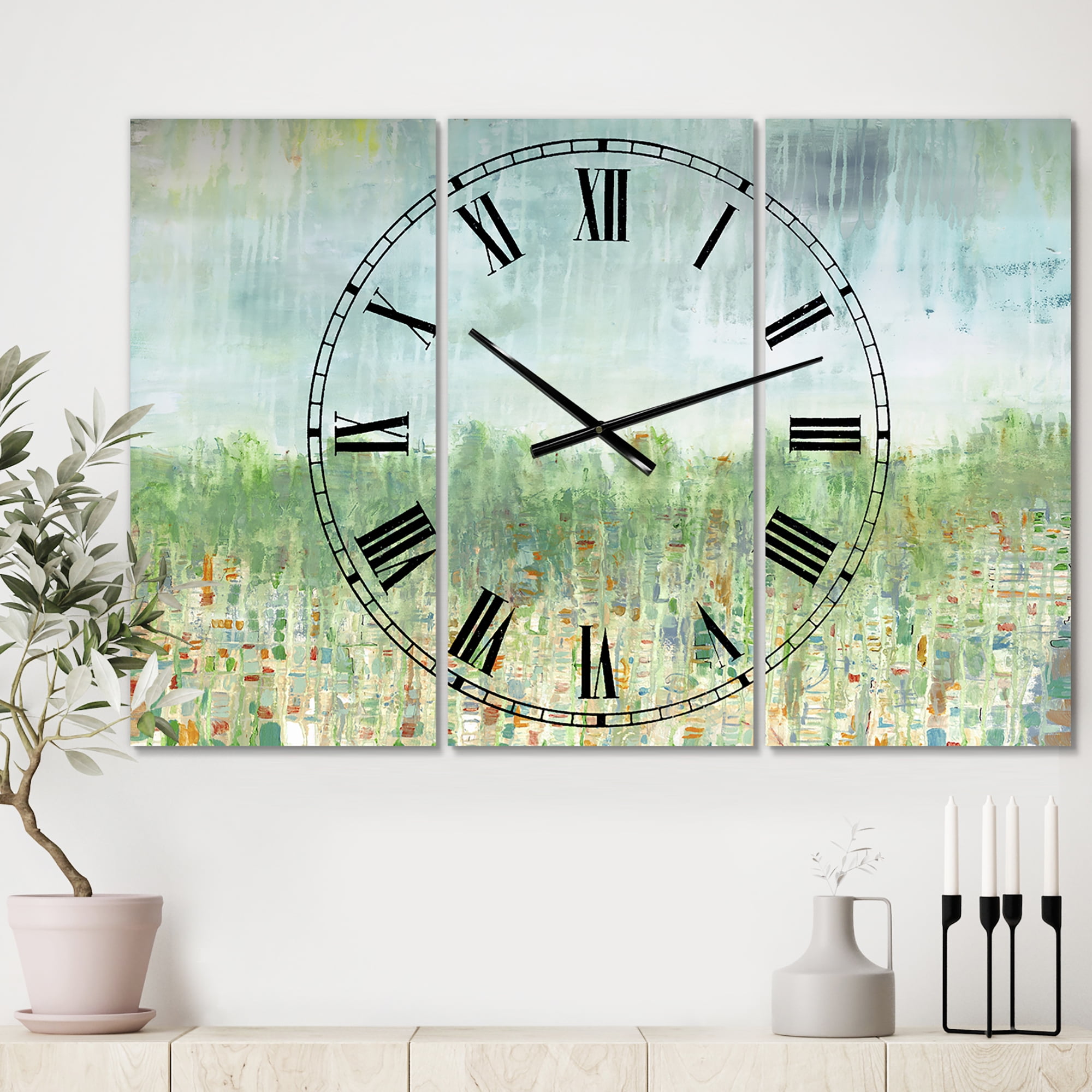 Designart 'Hints Of Autumn' Large Modern Wall Clock