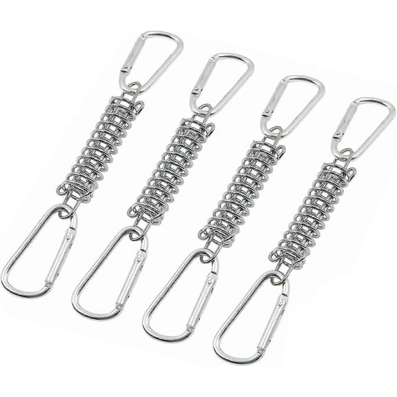 4pcs Awning Attachment Set Tension Spring, Alloy Spring Awning Spring Buckle, Heavy Duty Sun Shade Sail Fixing Kit