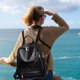 thumbnail image 2 of Women's PU backpack school bag waterproof anti-theft black, 2 of 5