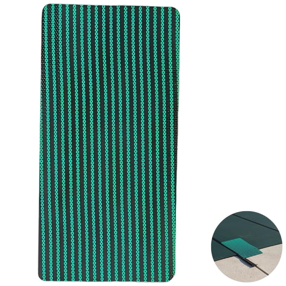 6‑Pack Pool Patch Repair Kit – Green & Black Striped Self‑Adhesive Stickers for Mesh & Solid Safety Covers, Heavy‑Duty Woven Material, Long‑Lasting Fix for Tears & Abrasions, 4" x 8" Each