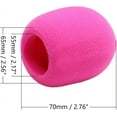 thumbnail image 2 of HUGFEGWE 5Pcs Microphone Cover Foam Mic Cover Handheld Microphone Windscreen Shield Protection Micro Foam Filter Pink for KTV Broadcasting CA919-114573, 2 of 9