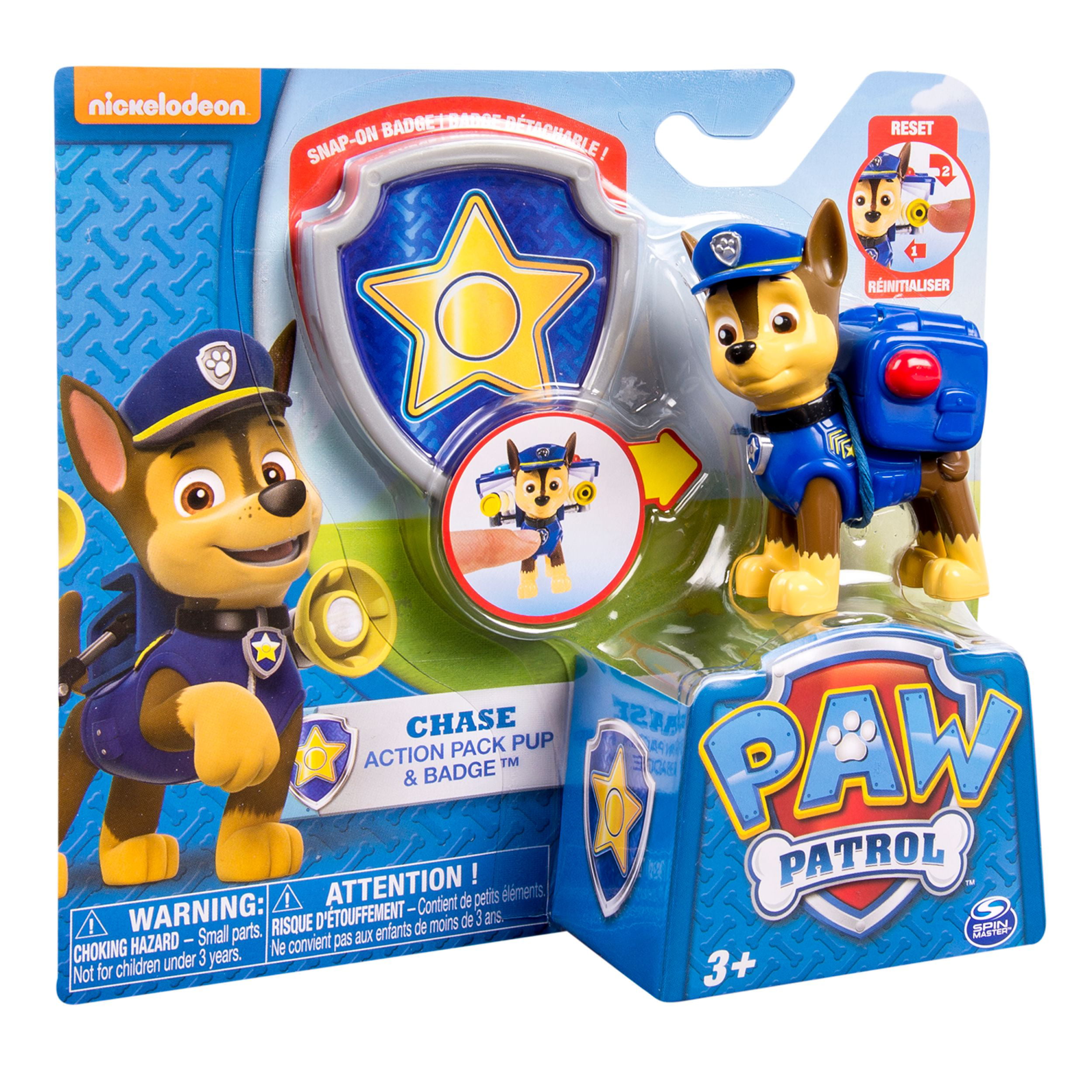 Action Pack Pup & Badge Nickelodeon Paw Patrol Chase 