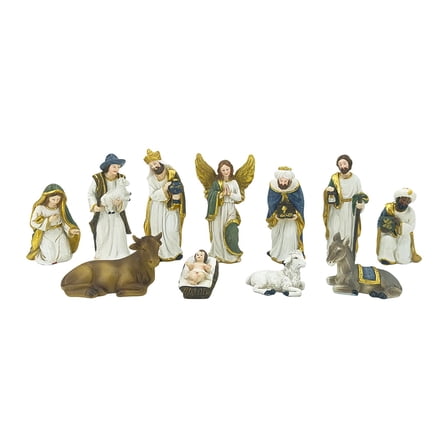 Kuntesetty Nativity Set Art Craft Xmas Decoration Ornament Resin Holiday Nativity Scene
