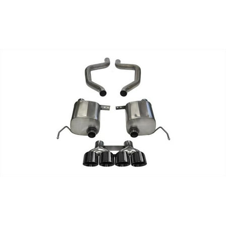 Corsa Performance 14766BLK Xtreme Axle-Back Exhaust System Fits 15-18 Corvette Fits select: 2015-2016 CHEVROLET CORVETTE Z06 3LZ, 2017 CHEVROLET CORVETTE GRAND SPORT 3LT