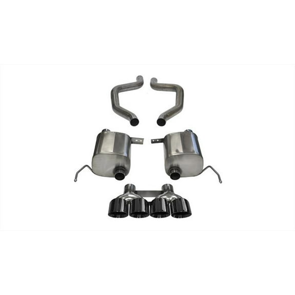 Corsa Performance 14766BLK Xtreme Axle-Back Exhaust System Fits 15-18 Corvette Fits select: 2015-2016 CHEVROLET CORVETTE Z06 3LZ, 2017 CHEVROLET CORVETTE GRAND SPORT 3LT