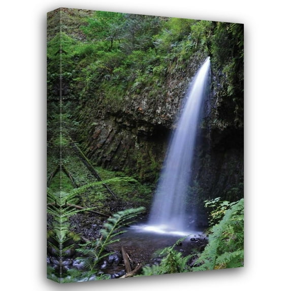 Logan Thomas 23x32 Gallery Wrapped Canvas Wall Art Titled - Serene Waterfall