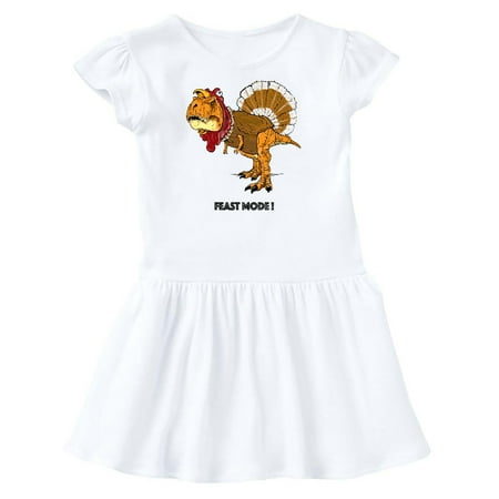 

Inktastic King of Thanksgiving Feast Mode in Orange Gift Toddler Girl Dress
